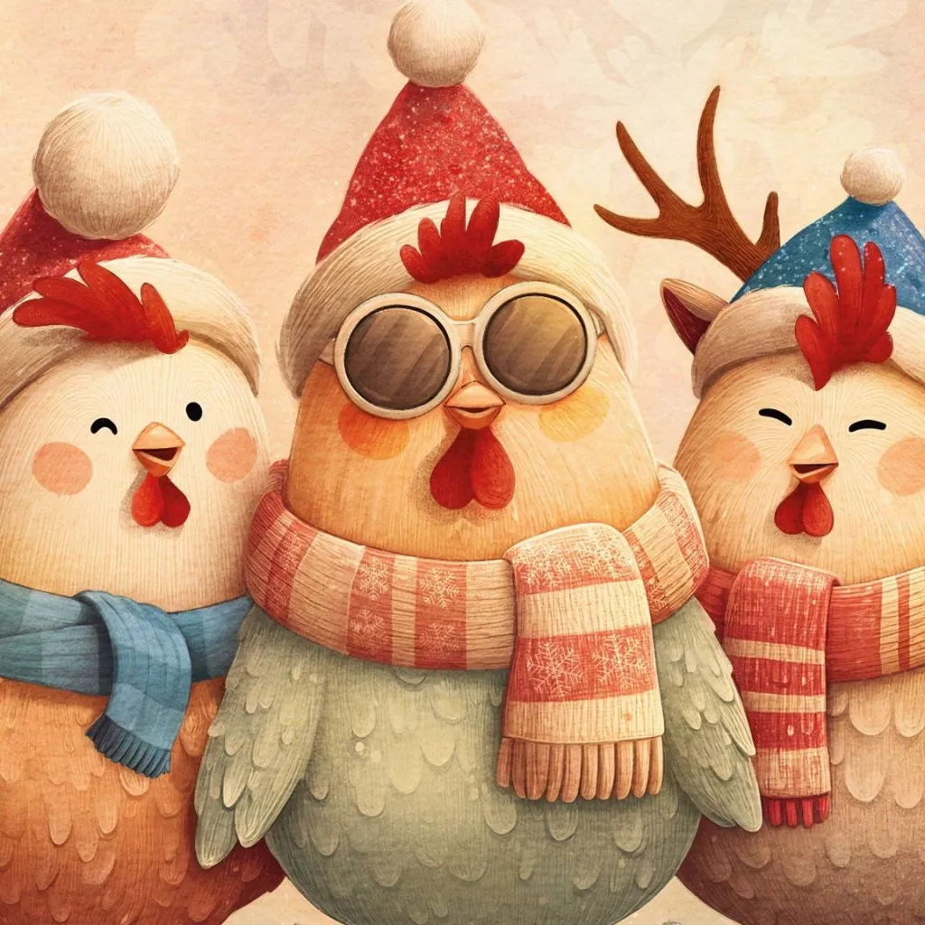 chat with ai character: Christmas card