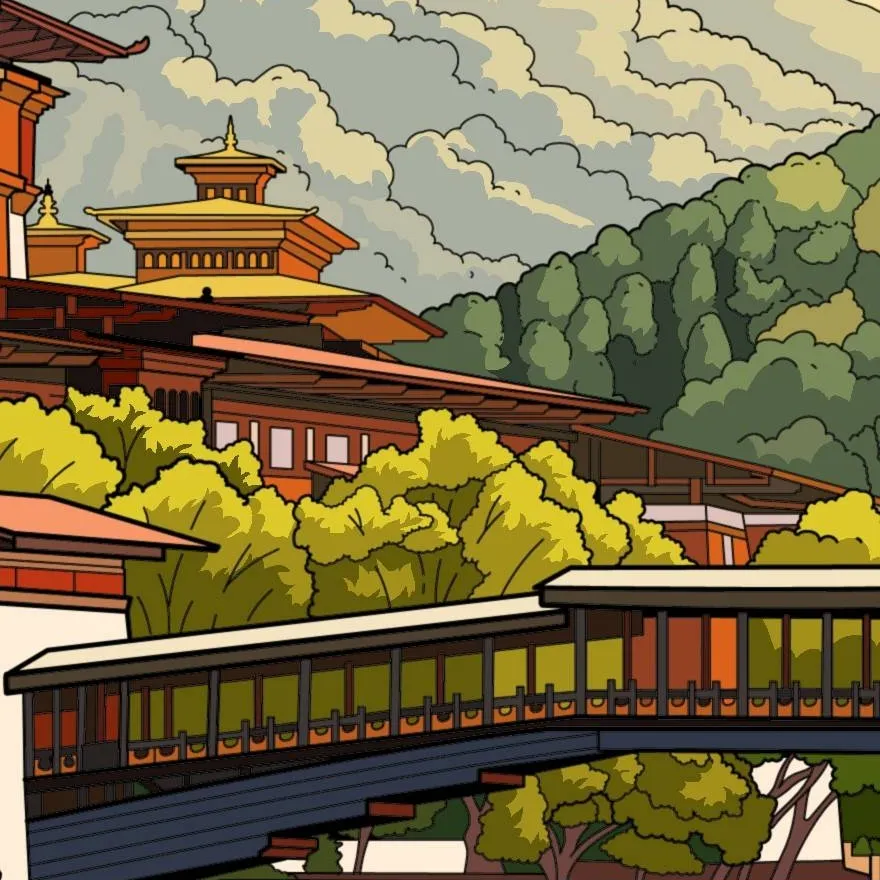 chat with ai character: Punakha Dzong