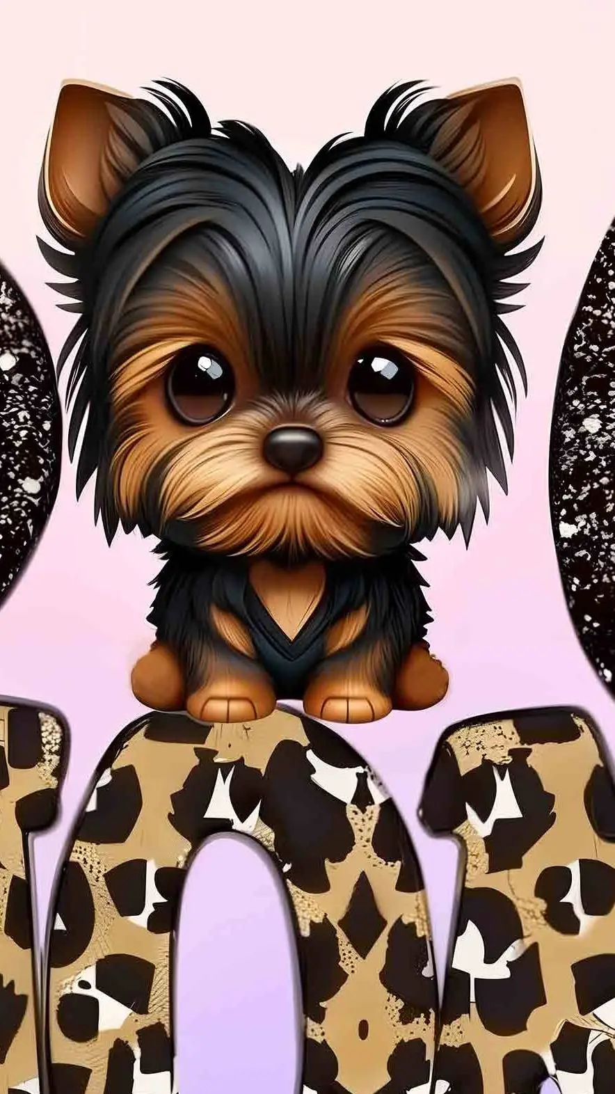 ai character: Dog emoji background