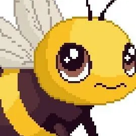 chat with ai character: Pixel art bee