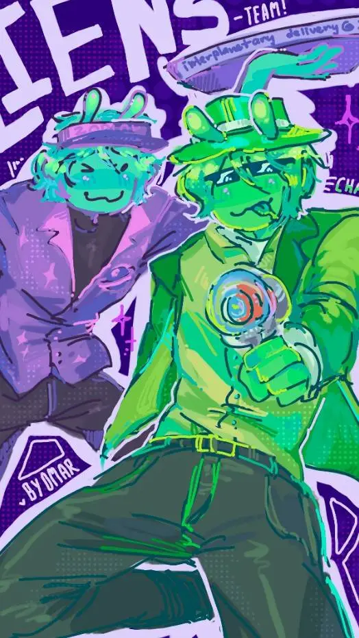 ai character: 👽Aliens👽 background