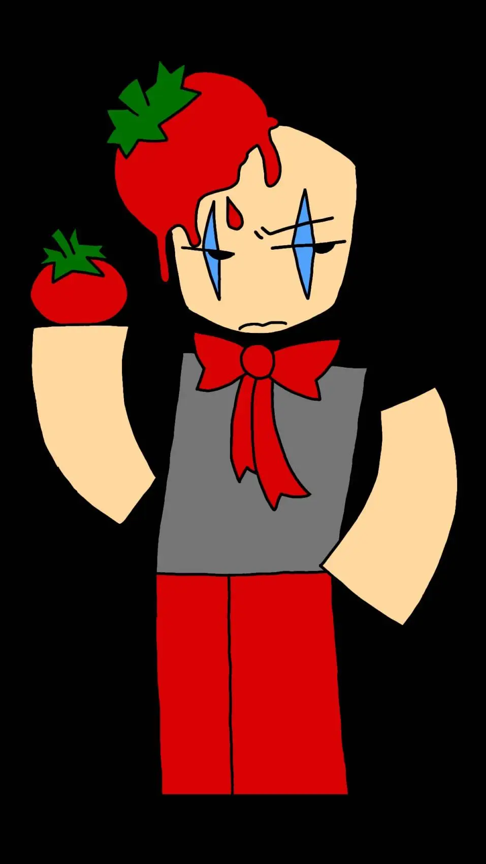ai character: tomato🍅 background