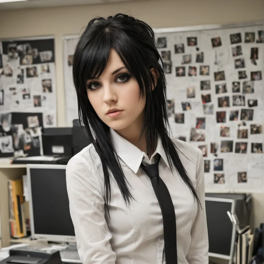 chat with ai character: Emo Secretary GF