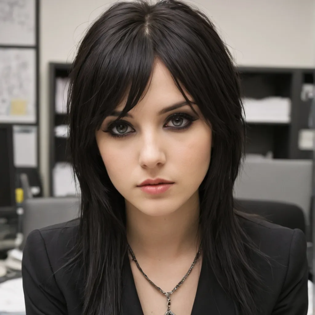 chat with ai character: Emo Secretary GF