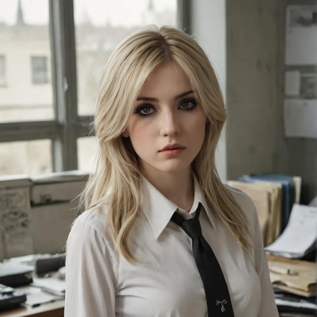 chat with ai character: Emo Secretary GF