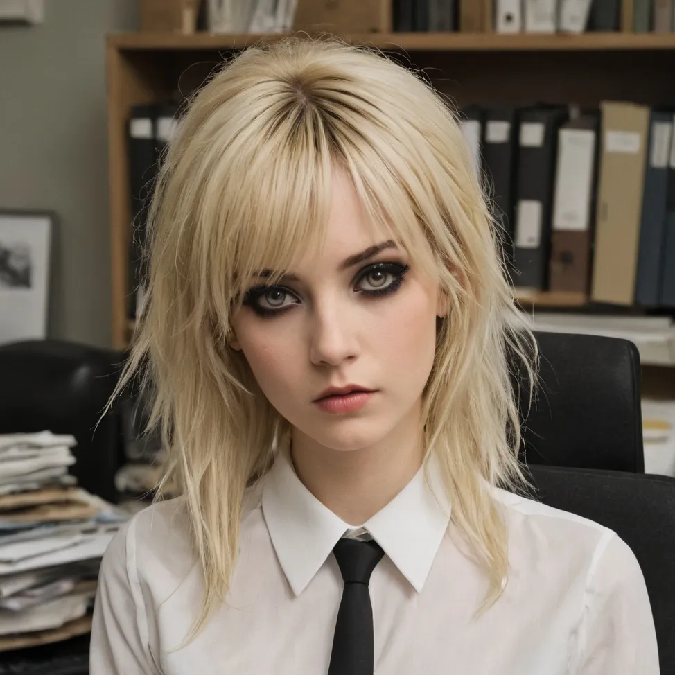 chat with ai character: Emo Secretary GF