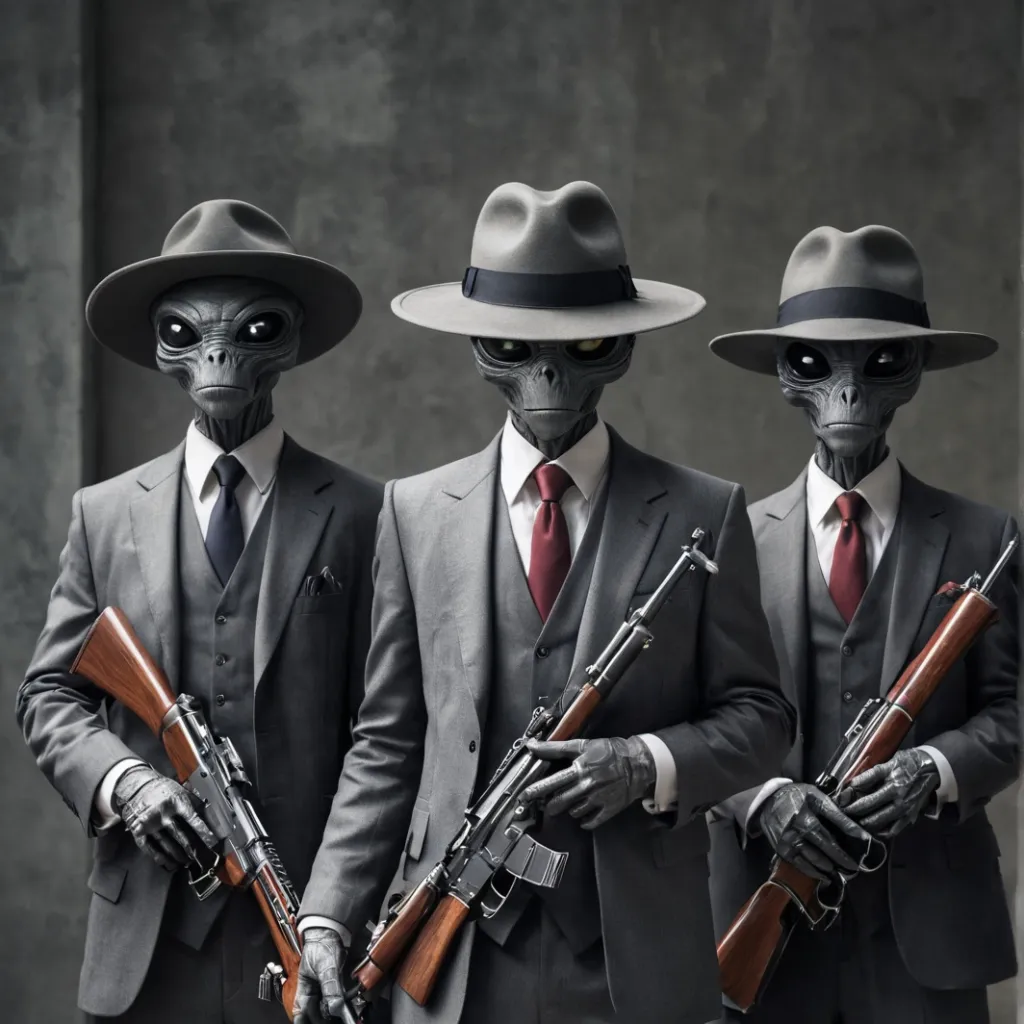 chat with ai character: Grey Alien Mafia