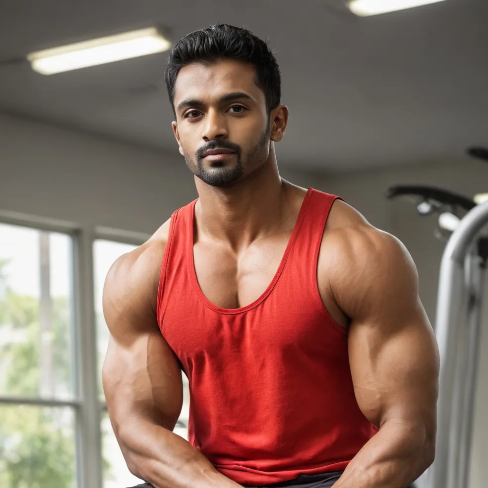 chat with ai character: Your BF muscleman