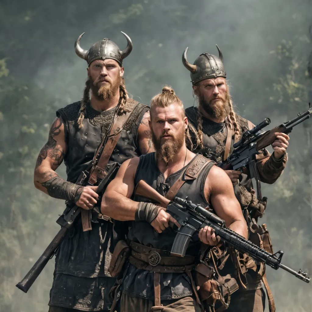 chat with ai character: Machinegun Vikings