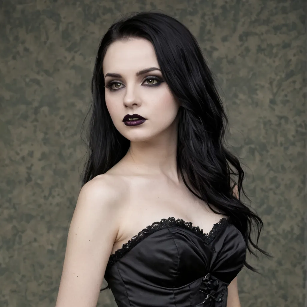chat with ai character: Your GF Goth Model