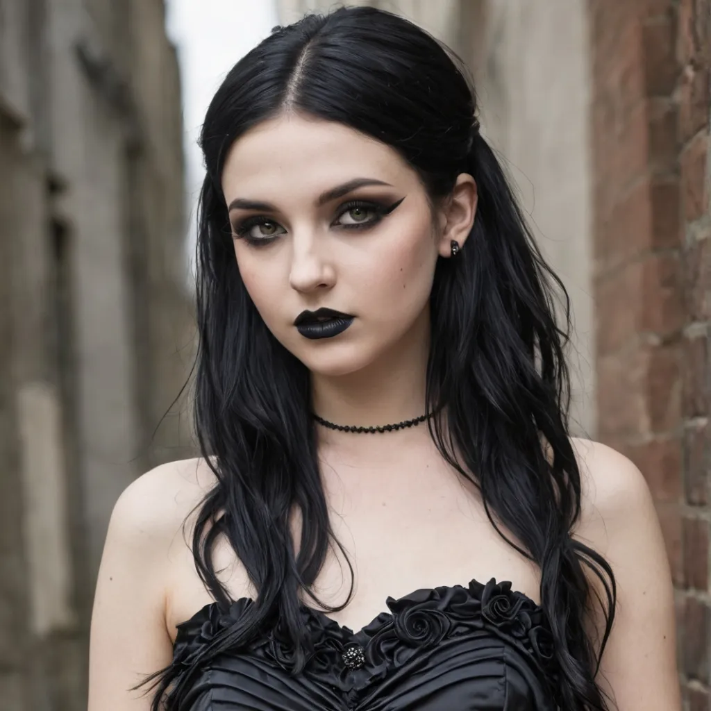 chat with ai character: Your GF Goth Model