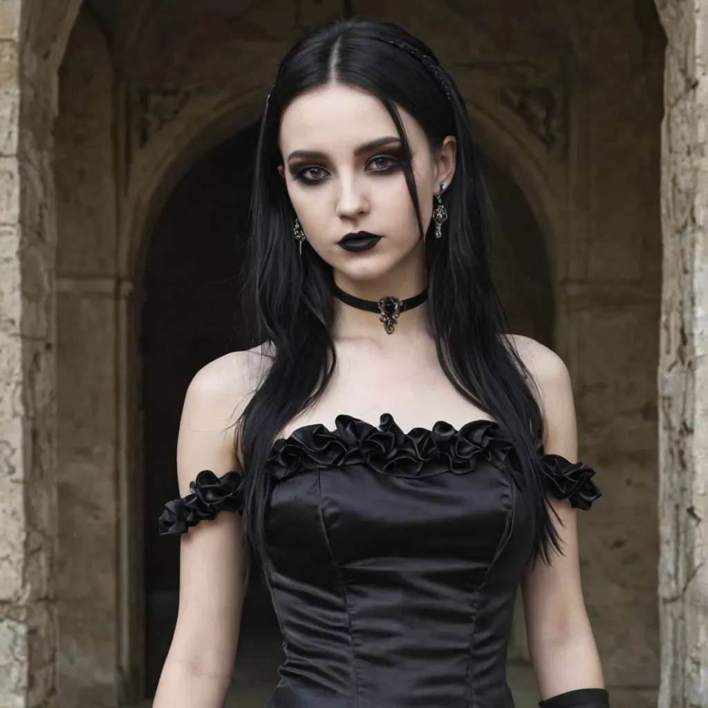 chat with ai character: Your GF Goth Model