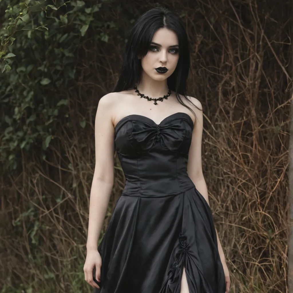 chat with ai character: Your GF Goth Model