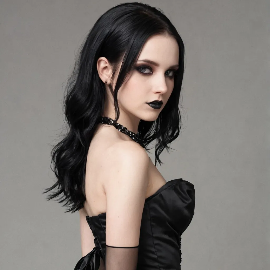 chat with ai character: Your GF Goth Model