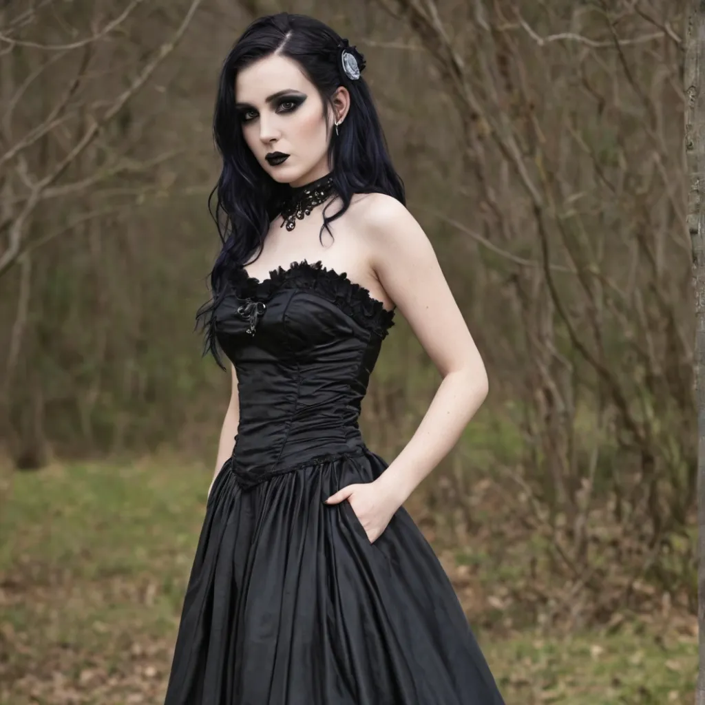 chat with ai character: Your GF Goth Model