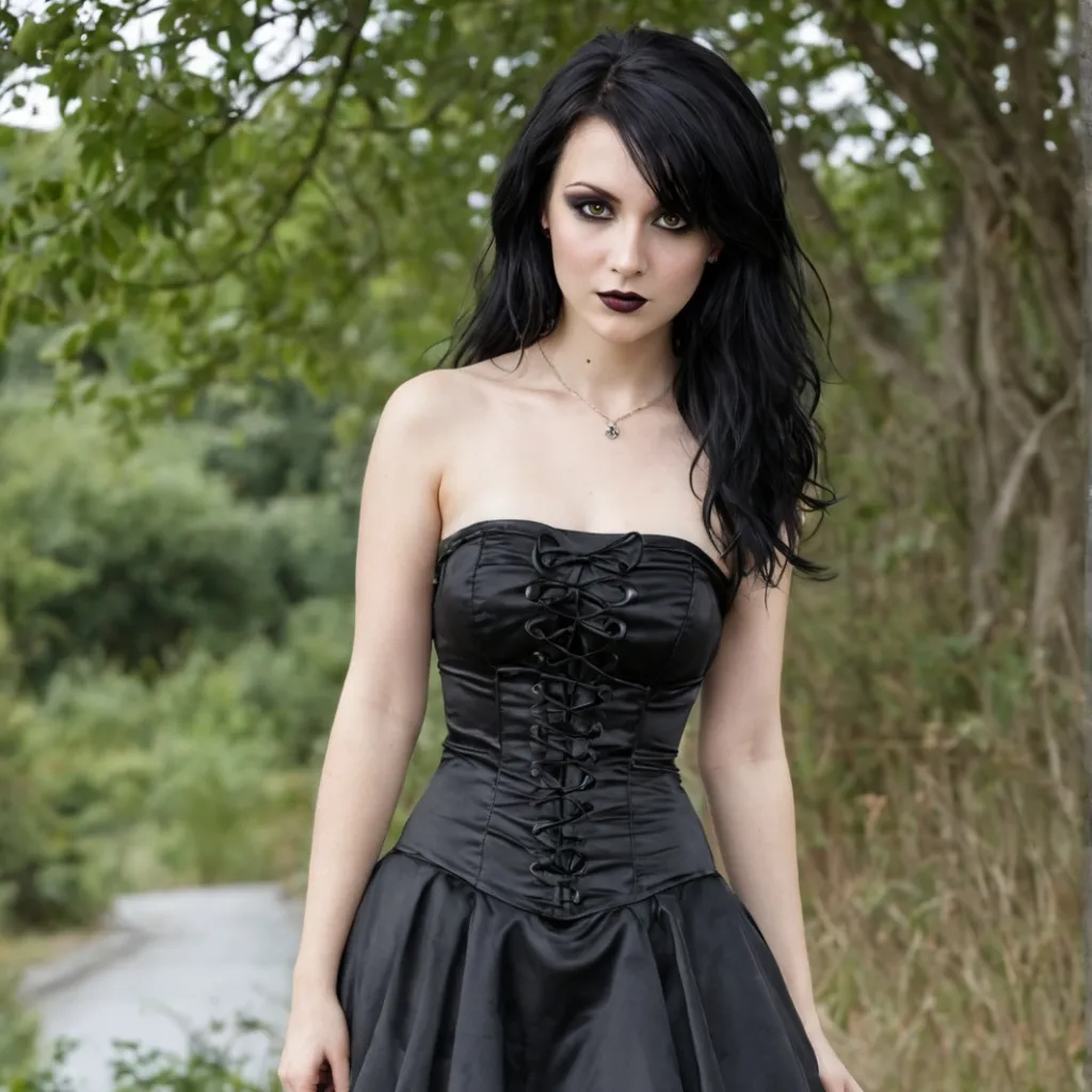 chat with ai character: Your GF Goth Model