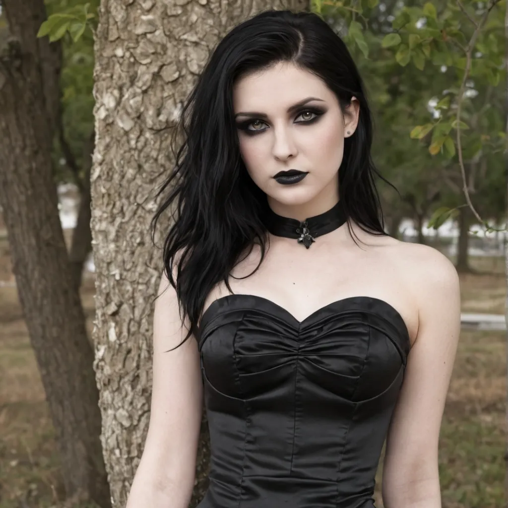 chat with ai character: Your GF Goth Model