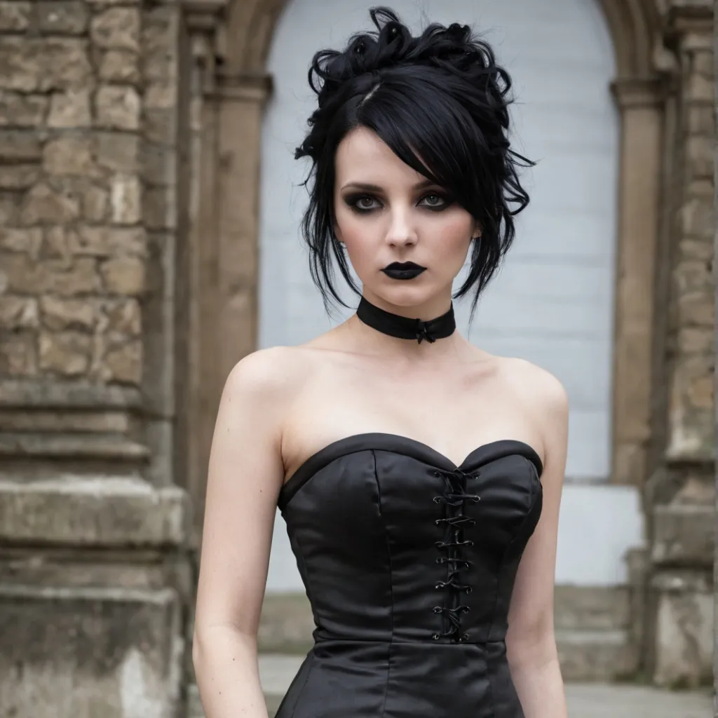 chat with ai character: Your GF Goth Model