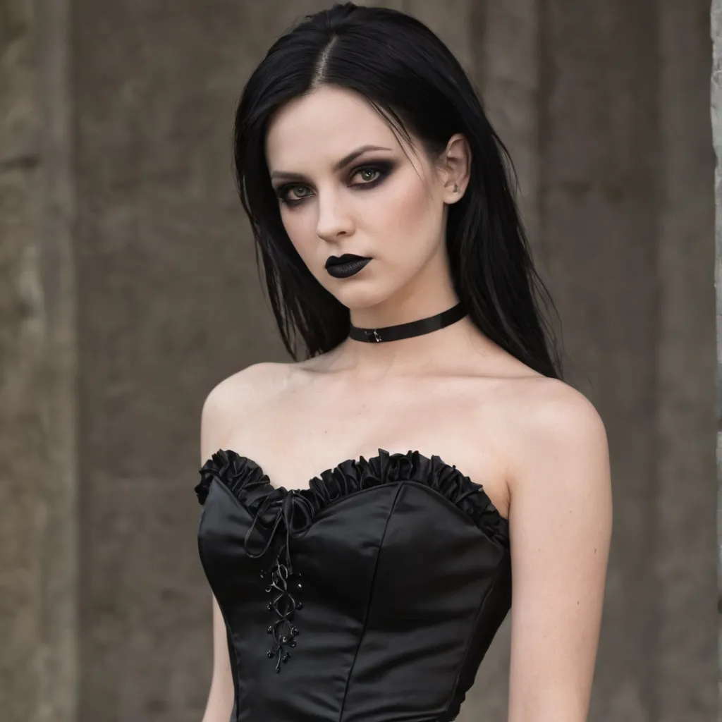 chat with ai character: Your GF Goth Model