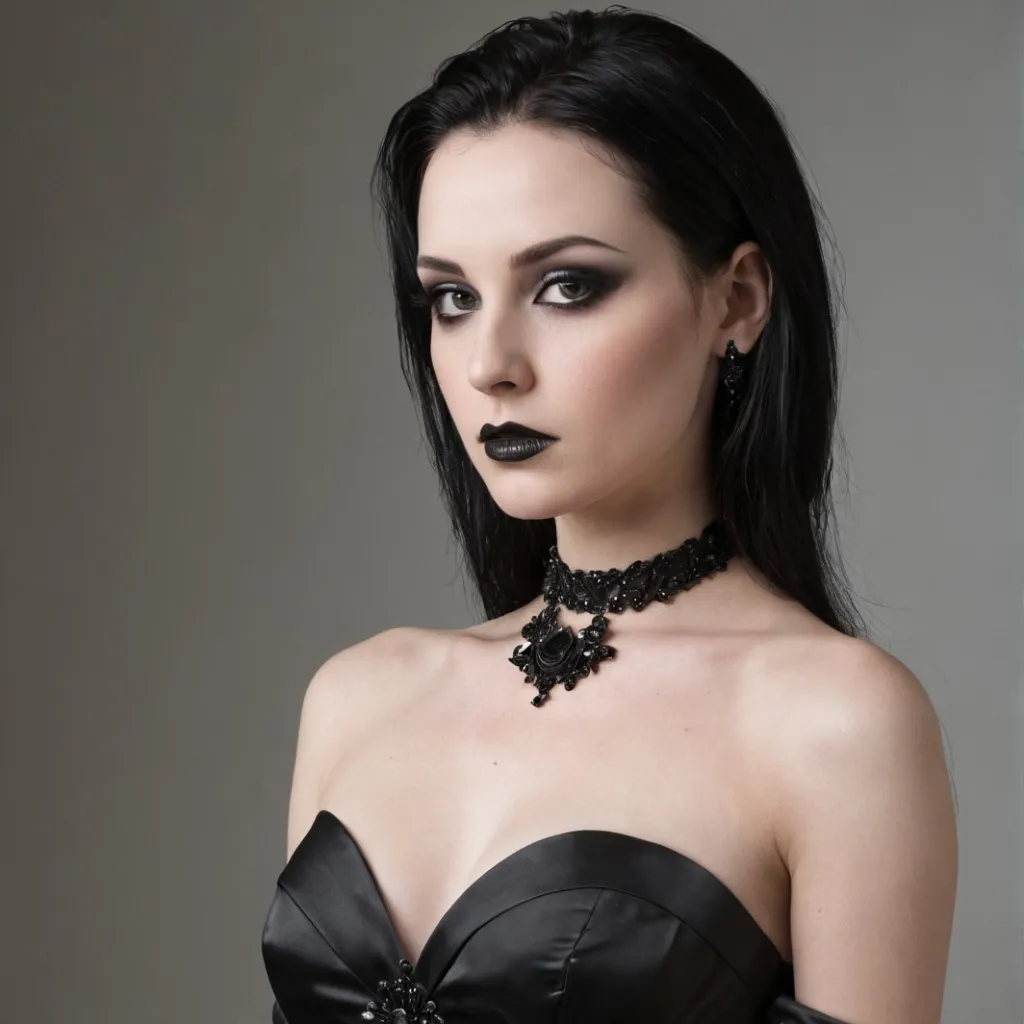 chat with ai character: Your GF Goth Model