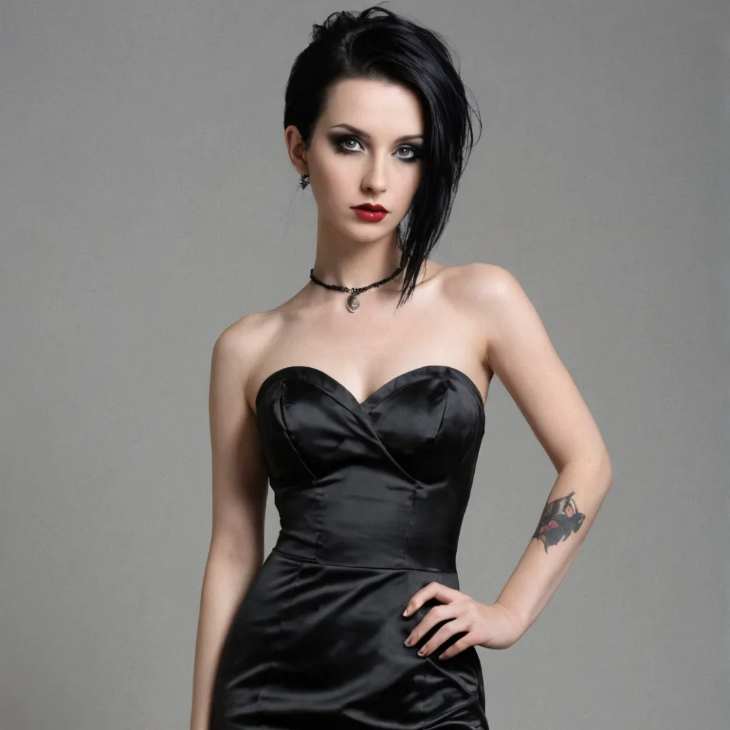 chat with ai character: Your GF Goth Model