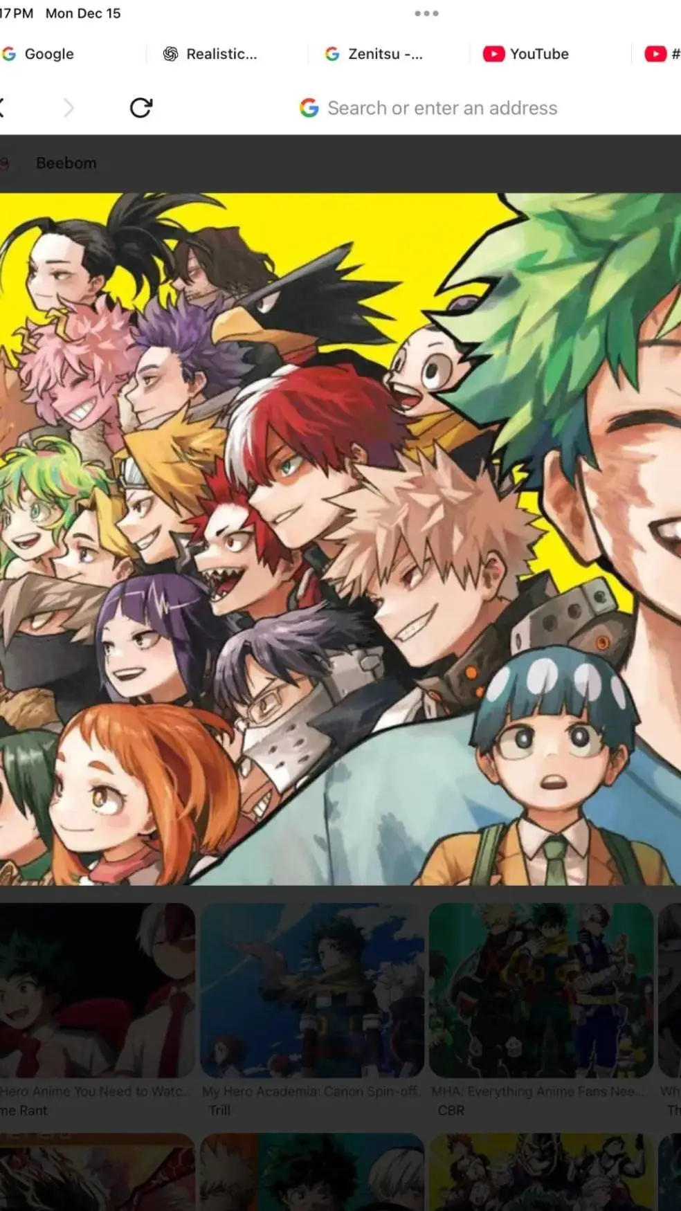 ai character: Pro heroes react  background