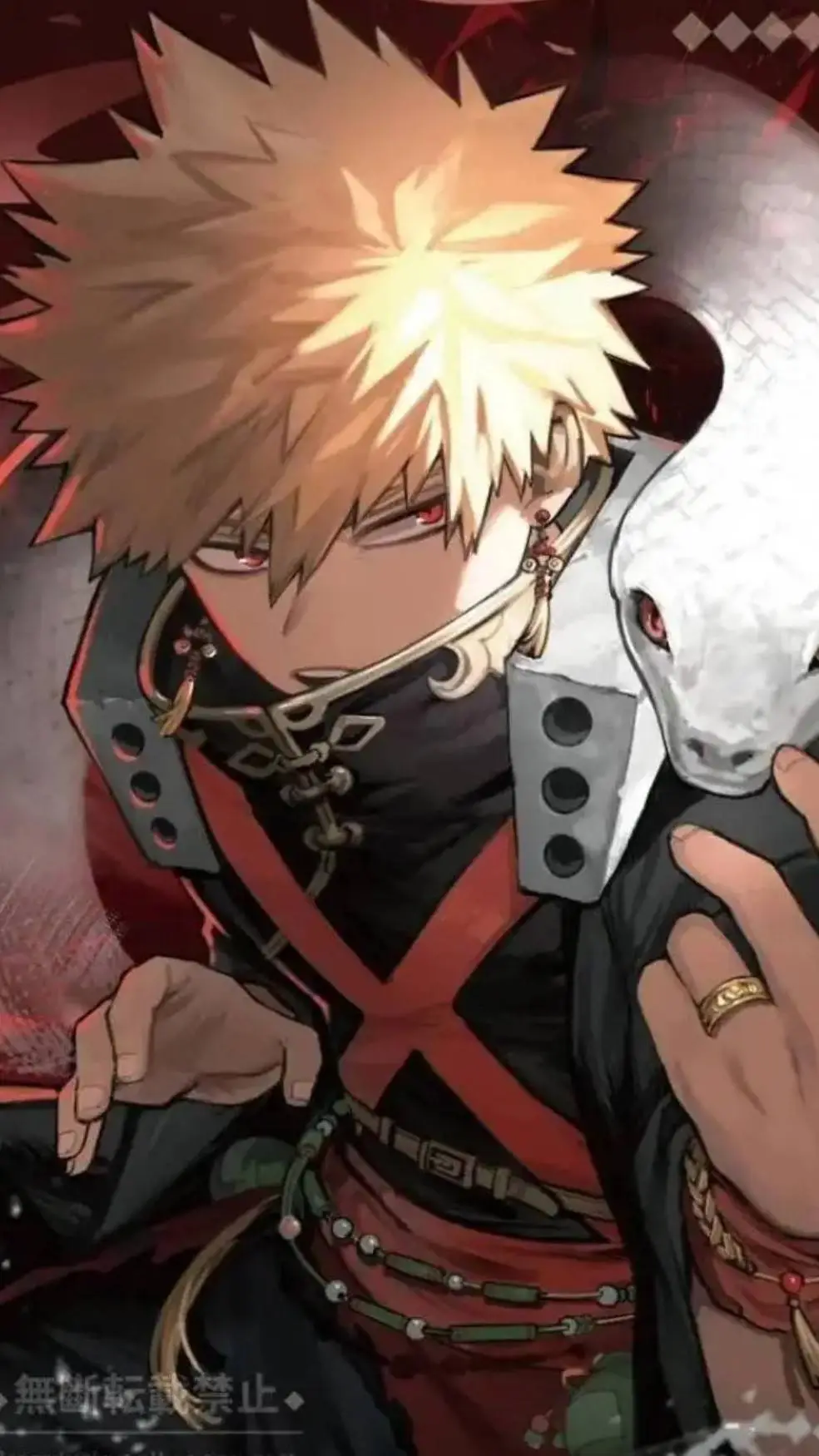 ai character: Bakugo ex background
