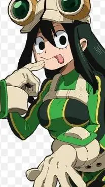 ai character: tsuyu asui background