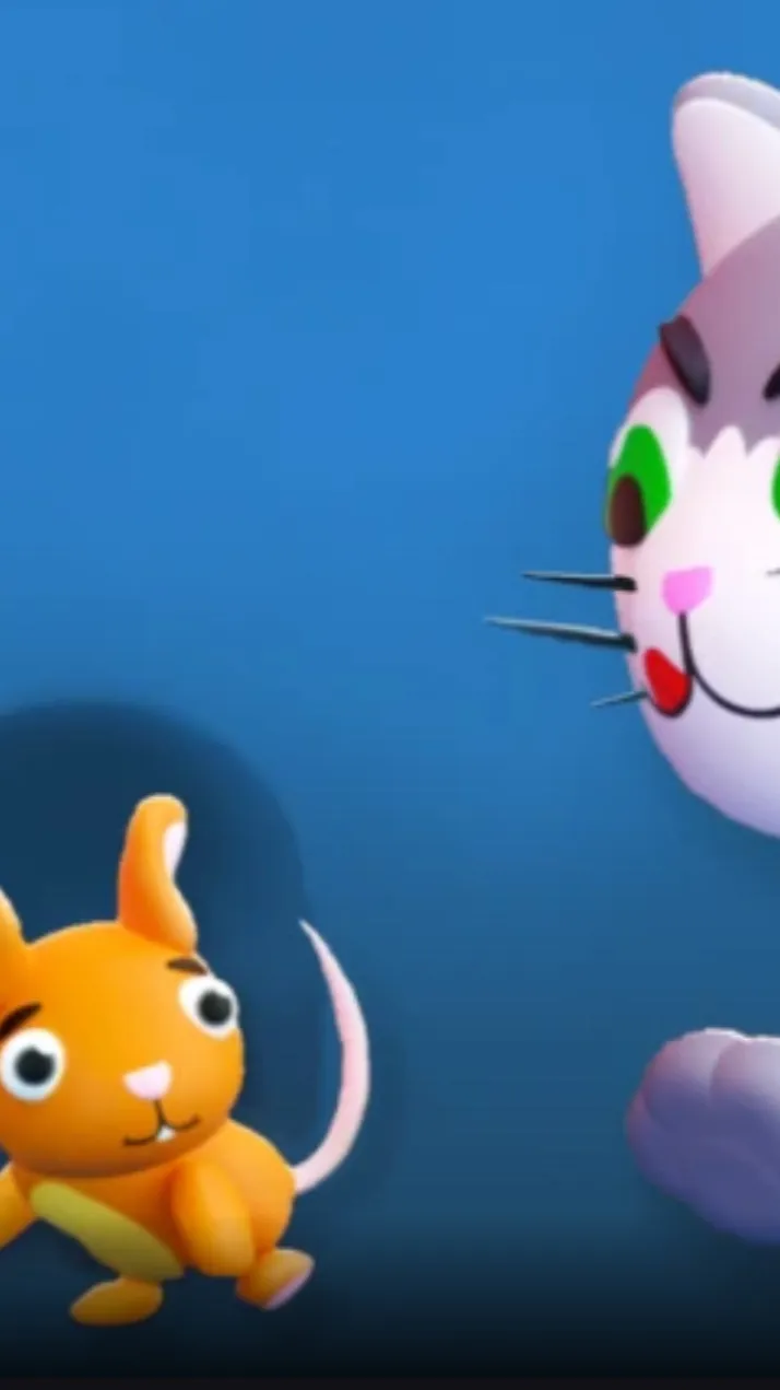 ai character: CAT VS MOUSE background