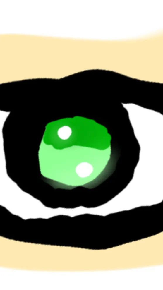 ai character: Random green eye background