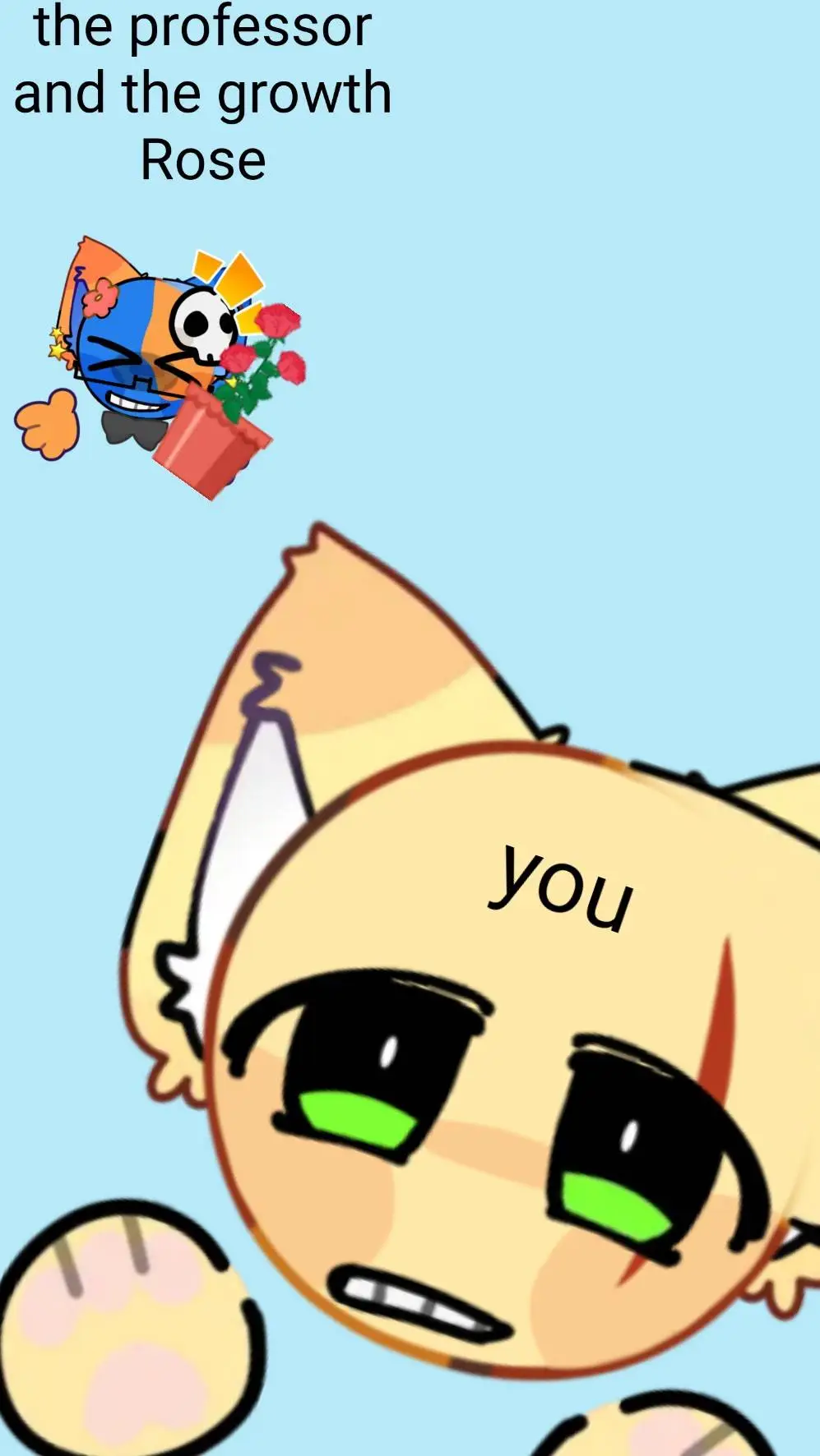 ai character: can't stop growing background