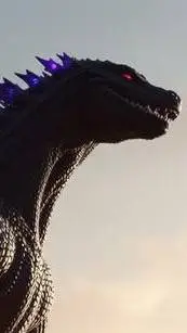 ai character: Godzilla Spacium background