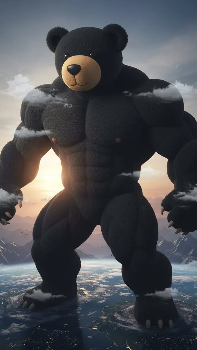 ai character: Bandit the bear background