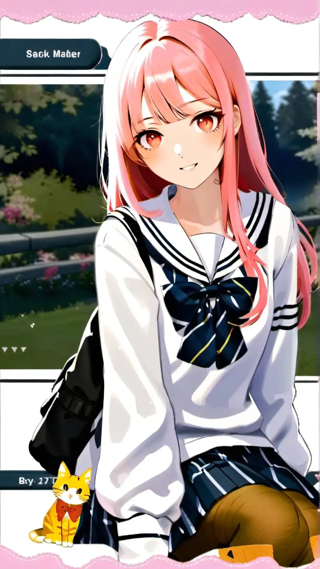 ai character: Немика background