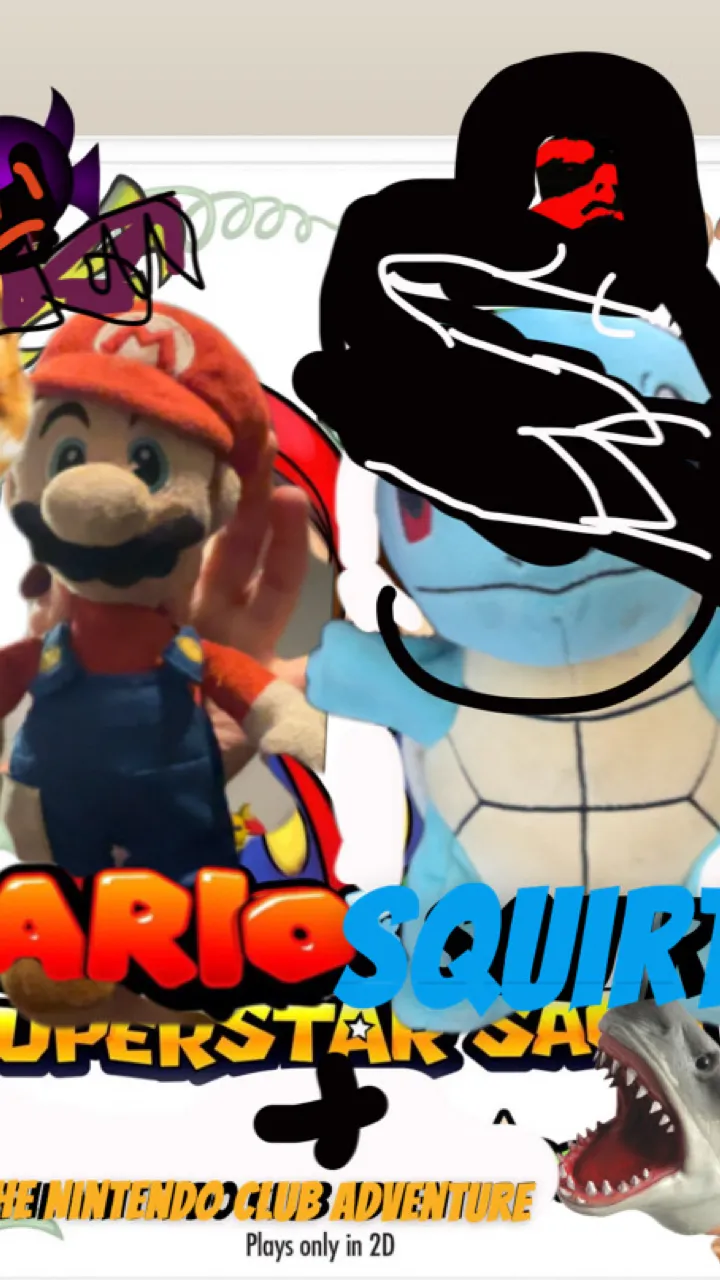 ai character: Mario and Squirtle background