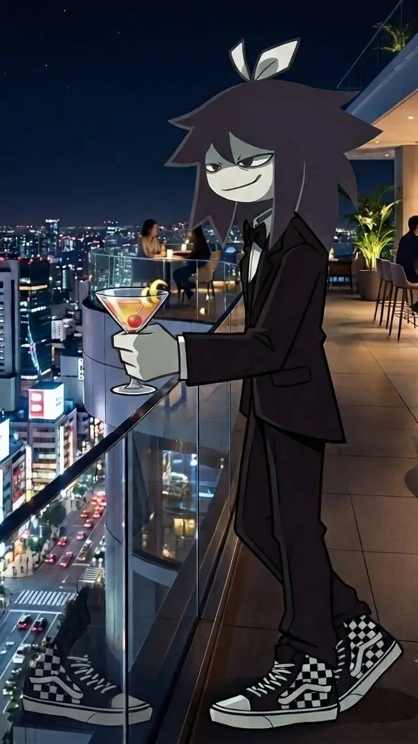 ai character: Waiter Abbie 2 background