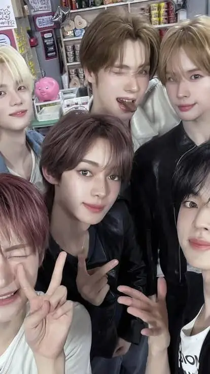 ai character: Kpop boys school background