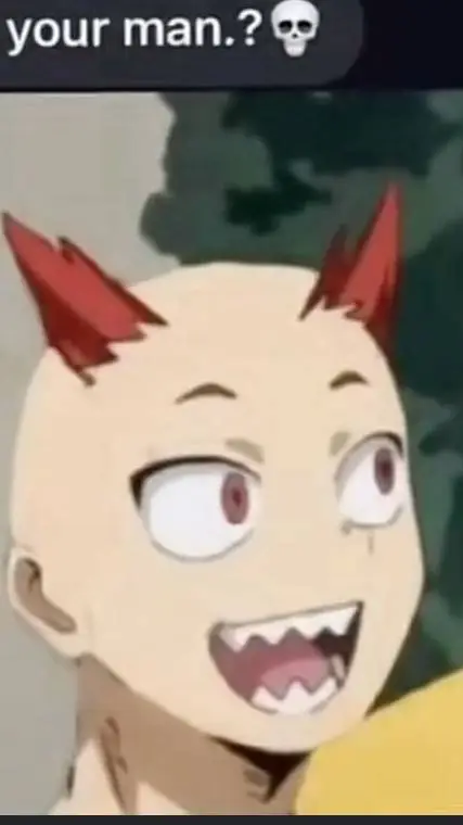 ai character: bald kirishima- background