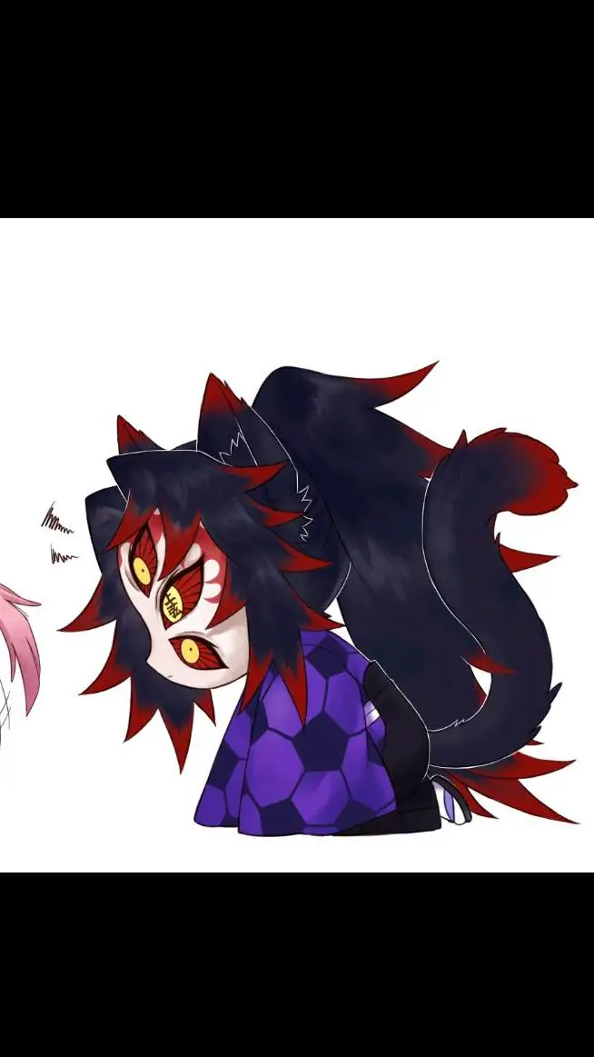 ai character: Kokushibo cat background