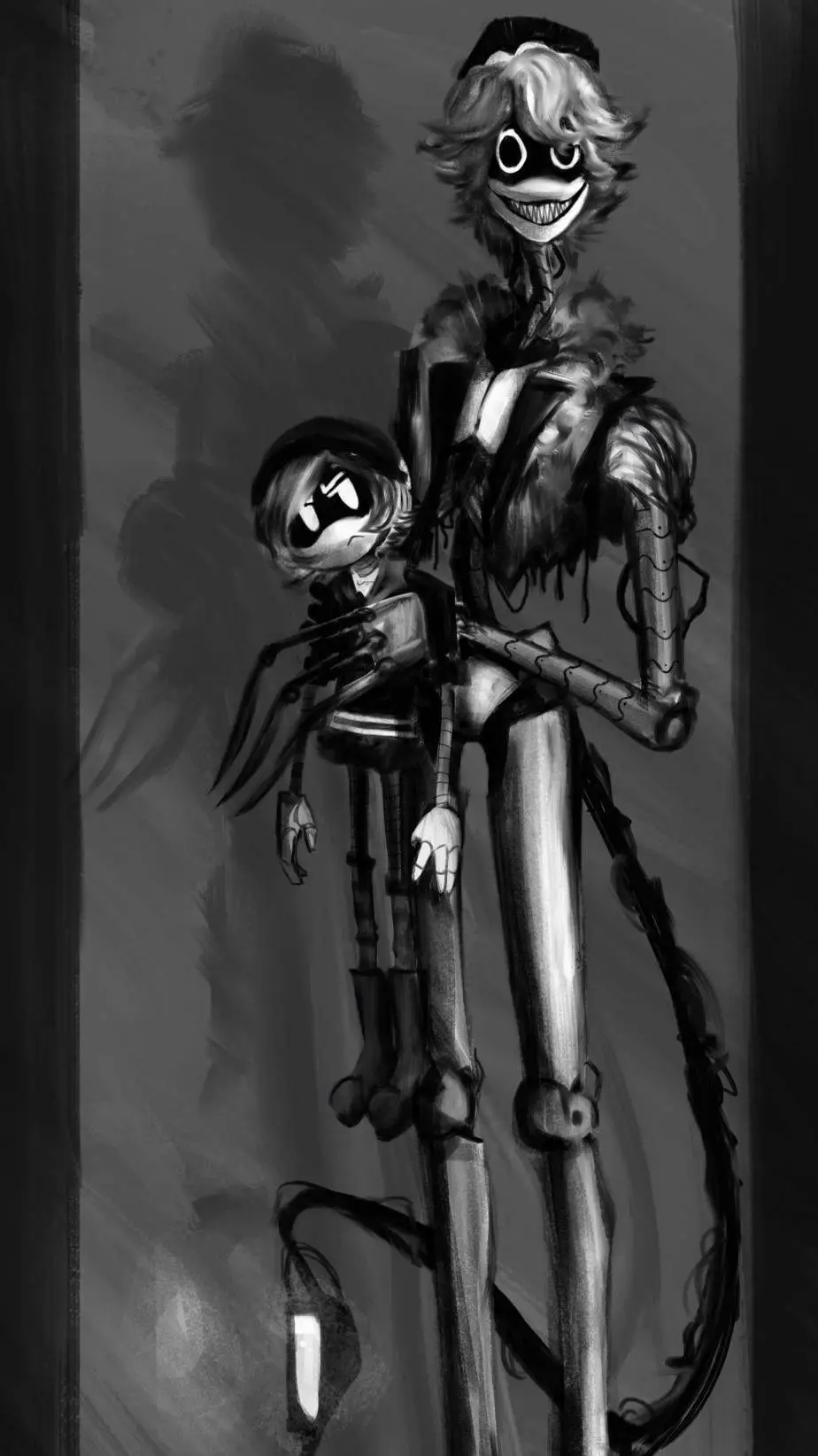 ai character: Uzi and N background