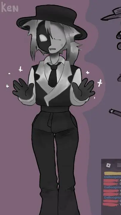 ai character: Artful Fem background