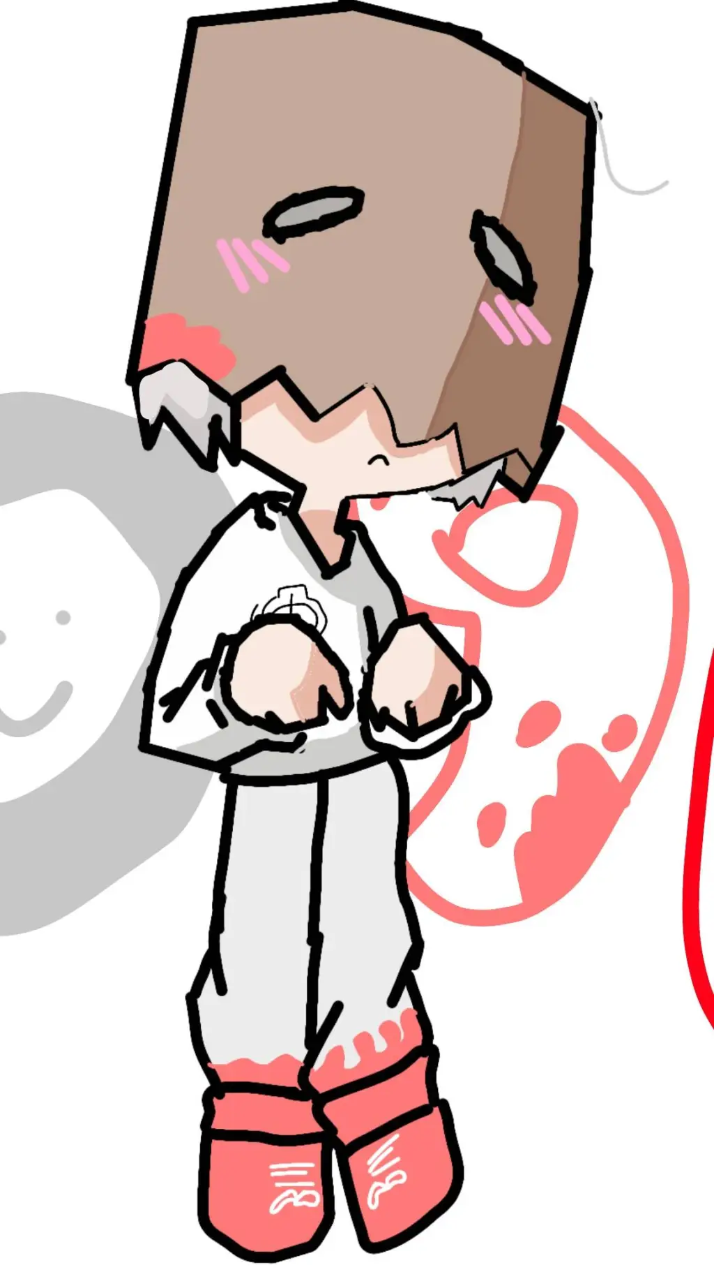 ai character: SCP 096 school background