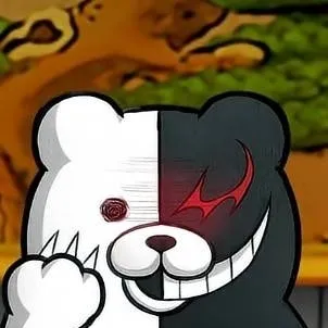 chat with ai character: monokuma asking V2