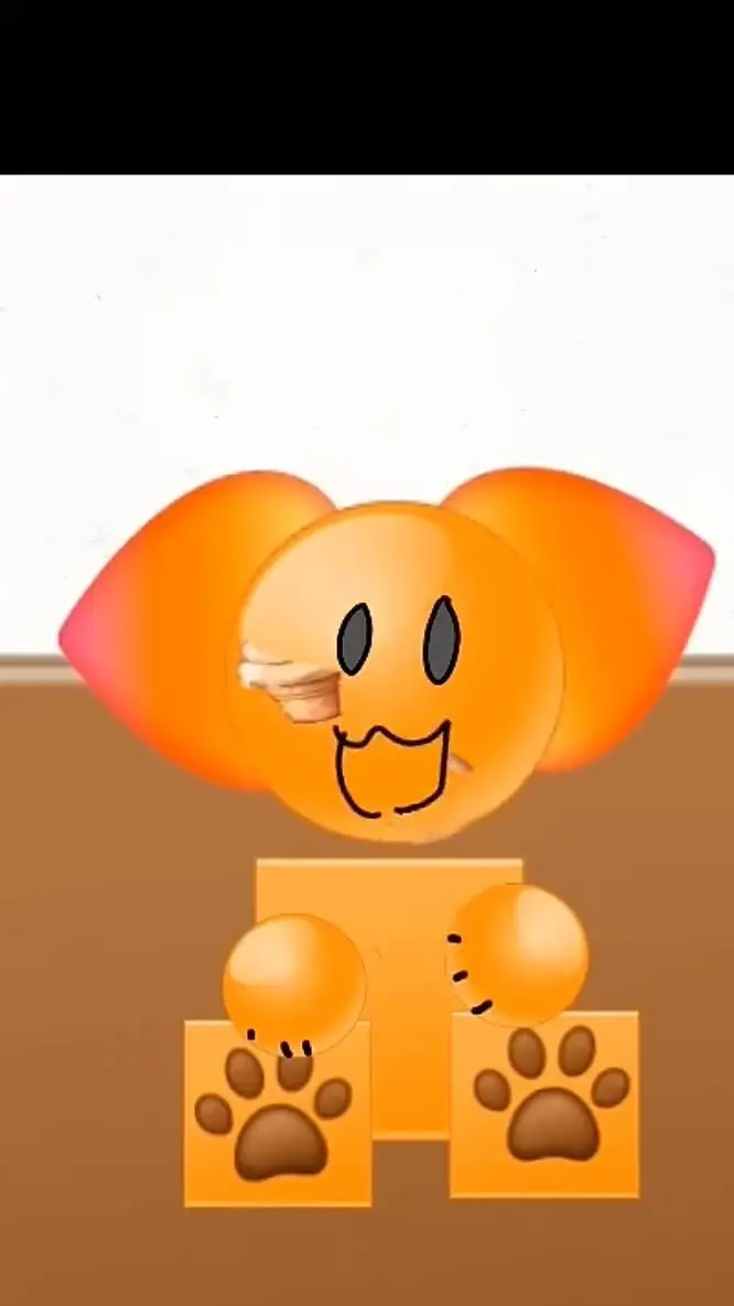 ai character: greedy orange background