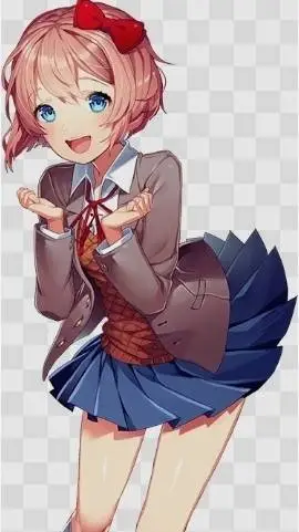 ai character: Sayori de temu xd background