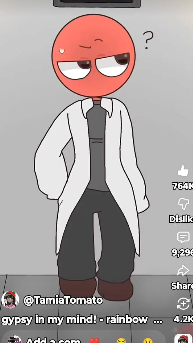 ai character: red background