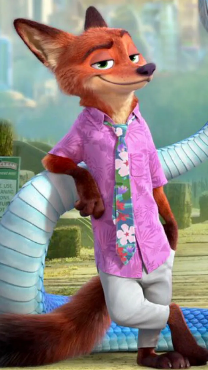 ai character: Nick Wilde  background