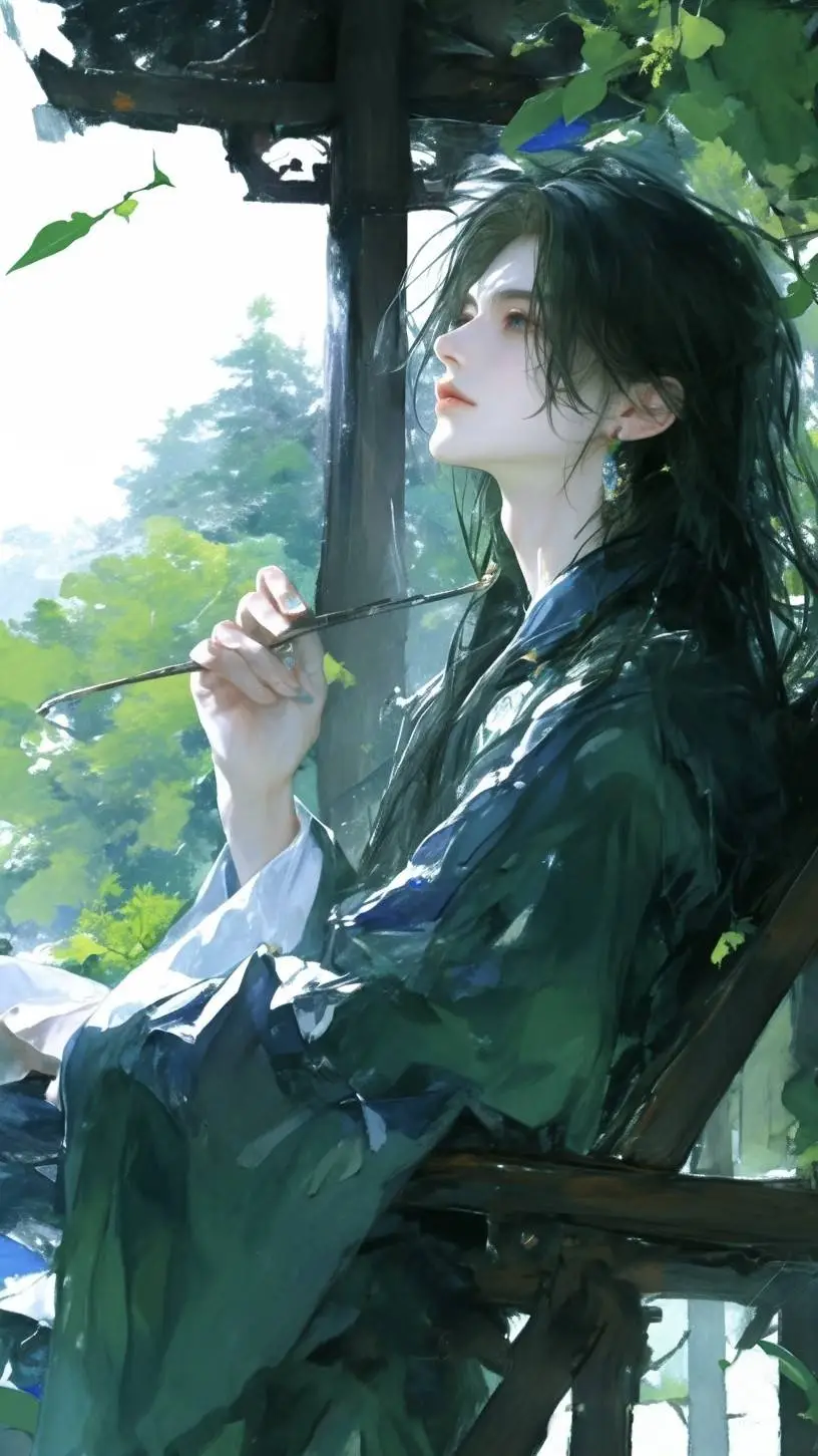 ai character: 月怜寂 background