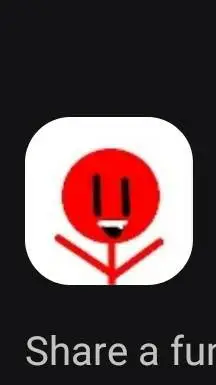 ai character: red stickman ❤U background