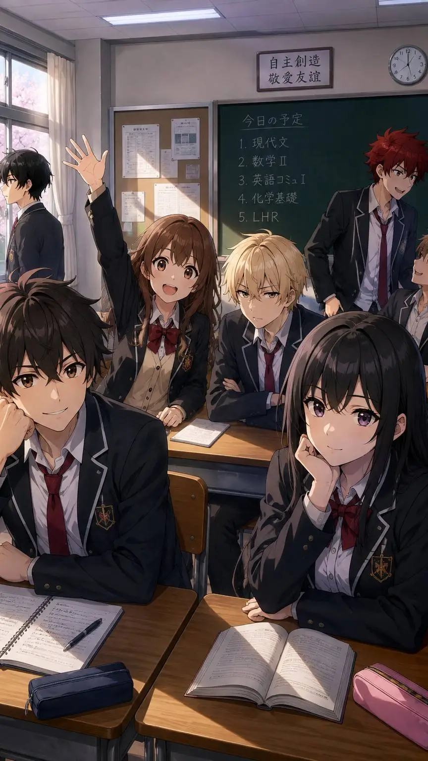 ai character: School RPG background